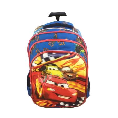 Bravery 5 Dimensi Cars McQueen SD IMPORT 3 Kantung Tas Troley Anak