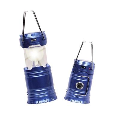 Tokopendaki Solar Charger Mini Lamp ... rgency with Senter - Biru