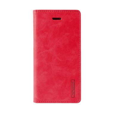 Goospery Mercury Blue Moon Flip Cover Casing for Samsung Galaxy J5 J500 - Merah