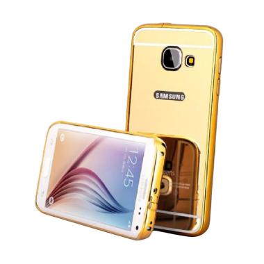 Casemate Mirror Aluminium Bumper wi ... laxy A5 A510F 2016 - Gold