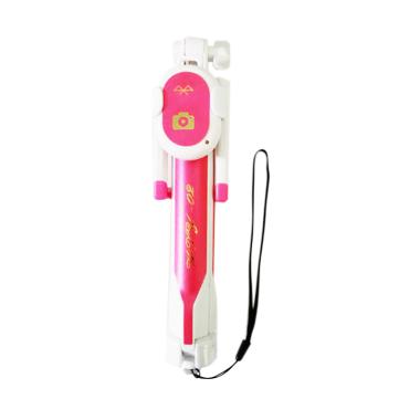 Wanky Tongsis Monopod 3 in 1 Selfie ... oth Remote Shutter - Pink