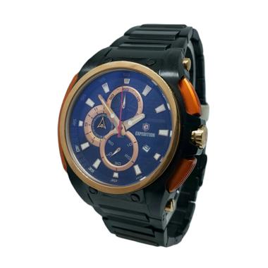 Expedition 140082 Chronograph Tali ... ose Gold Merah Bata Hitam