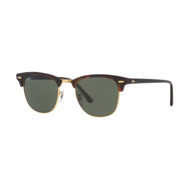 Ray-Ban Clubmaster RB3016 W0366 Sun ... ame/Crystal Green Lenses]