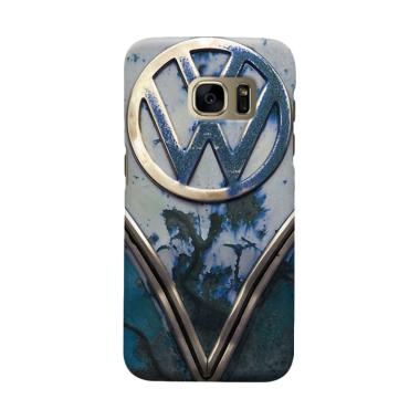 Indocustomcase Blue Rusty Casing for Samsung Galaxy S7 Edge