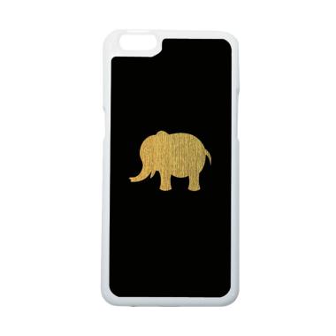 HeavenCase Hitam Motif Gajah Elepha ... or Oppo R9s Plus - Putih