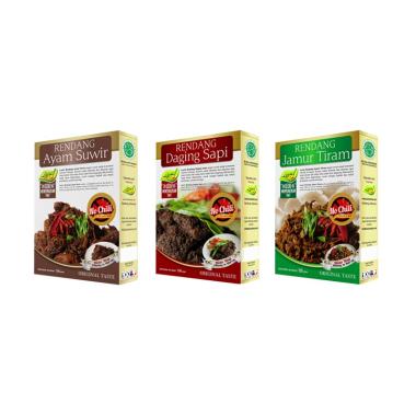 Laziz! Food Rendang Daging Sapi, Re ... Chili Set Makanan Instan