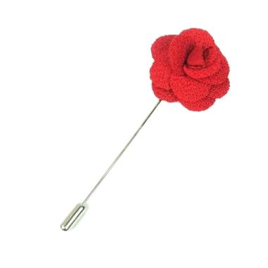 Houseofcuff Collar Bar Lapel Pin Bros Jas Wedding Best Man Flower Lapen Nino - Red Merah