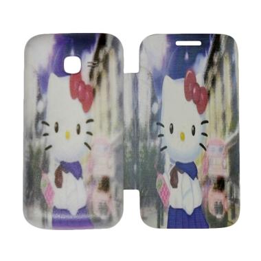 QCF Flip Cover Gambar Hello Kitty C ... / Leather Case - Motif 7