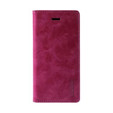 Mercury Goospery Bluemoon Flip Cover Casing for Samsung Galaxy J7 Prime - Wine
