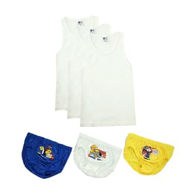 Pierre Uno Kids Combo Sekolah Build ... am Anak laki-Laki [6 Pcs]