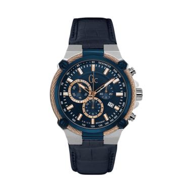 Guess Collection Chronograph Jam Ta ... ABLEFORCE Y24001G7 - Biru