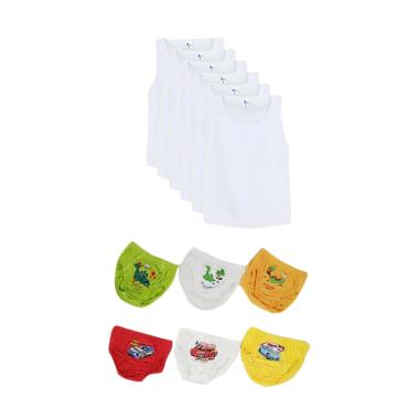 Pierre Uno Kids Combo Sekolah Dino  ... m Anak Laki laki [12 Pcs]