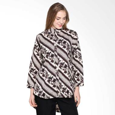 Batik Pria Tampan Wblpj-04081624p Parang Buket Longsleeve Shirt Atasan Wanita - Teak