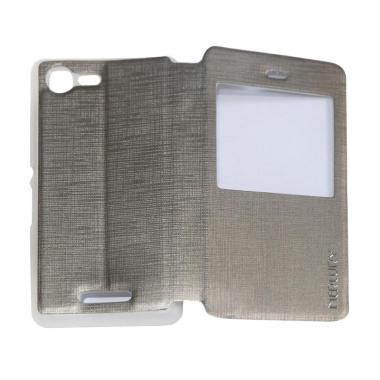 Mercury Flipshell Flip Cover with View Casing for Sony Xperia E3 - Silver