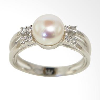Gina Adornments Silver Ring Size 10 ... ic Zirconia Cincin Wanita