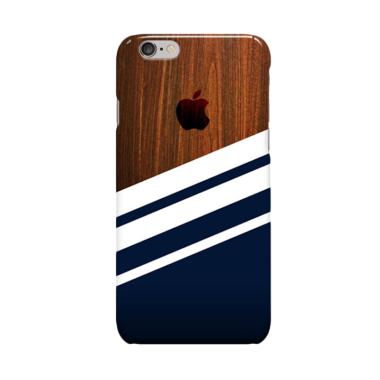 Indocustomcase Wooden Navy Casing f ... 6 Plus or iPhone 6S Plus