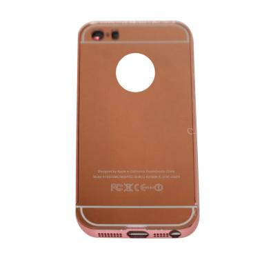 VR Bumper Mirror Alumunium Metal Sl ... hone 5G/5S/SE - Rose Gold