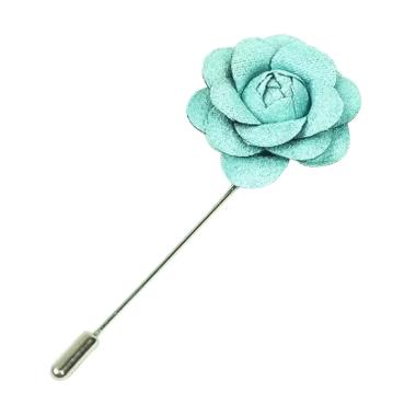 Houseofcuff Collar Bar Flower Alpha Lapel Pin Bros Jas Wedding Best Man - Turqouise Turquoise