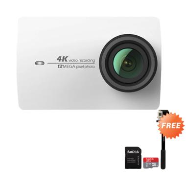 Xiaomi Yi 4K Mark II Ver.2 International Version Paket Combo Supreme Action Camera - Putih