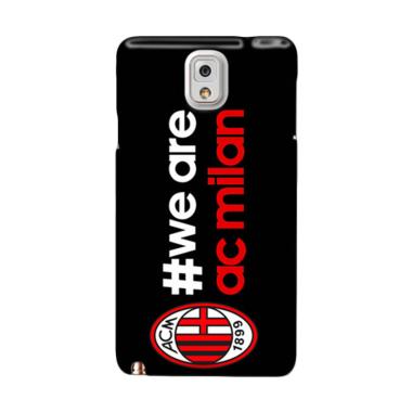 Indocustomcase #WE ARE AC MILAN Cus ... msung Galaxy Note 3 N9000