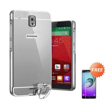 Case Bumper Chrome With Backcase Mirror Casing For Samsung Galaxy Grand 9082 Or Grand Neo -