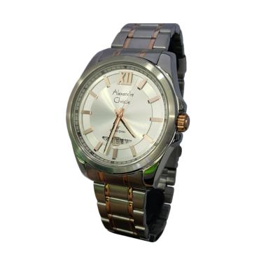 Alexandre Christie 1430917 Analog Tali Rantai Jam Tangan Pria - Kombinasi