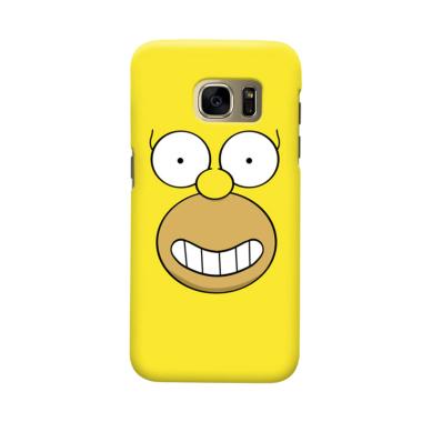 Indocustomcase Cartoon Hommer Simson Cover Casing for Samsung Galaxy S6 Edge
