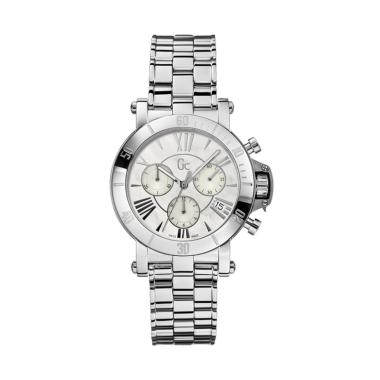 Guess Collection Femme Chronograph Stainless Jam Tangan Unisex Gc X73001M1S - Silver Silver