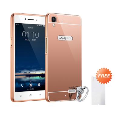 Case Bumper Chrome With Backcase Mi ... old + Free Tempered Glass