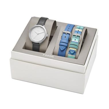 Fossil Suitor BQ 3204SET Jam Tangan ... changeable Strap Gift Set