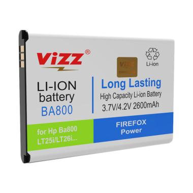 Vizz Double Power Baterai for Sony Ericson BA800/Xperia V/LT25i/ARC/HD/SL LT26i/Xperia S/Nozomi [260