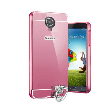 Bumper Mirror Alumunium Metal Sliding Hardcase Casing for Samsung Galaxy Mega 2 G750 - Rose Gold