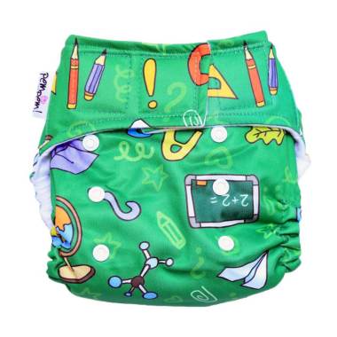 Pem Pem Full Motif Litty Sains Clodi Type Pocket with 1 Insert Litty (Bamboo Katun