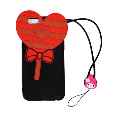 QCF Silicon 3D Karakter Candy Love ... ngan for OPPO A39 - Hitam