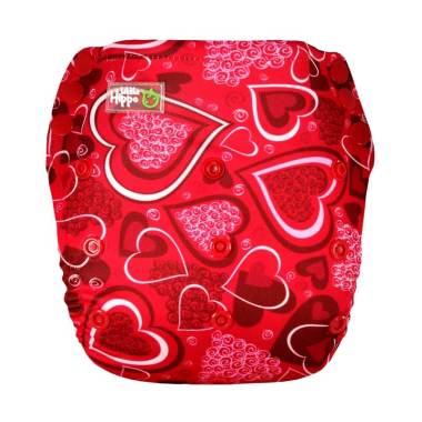Little Hippo ActiveFit Pants Motif Red Love Clodi Popok Bayi Type Pants .