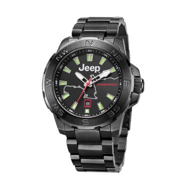 Jeep Wrangler Series Automatic JPW63203 Rubicon Multifunction Jam Tangan Pria - Black Green Black Gr