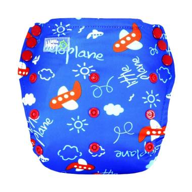 Little Hippo ActiveFit Pants Motif Plane Clodi Popok Bayi Type