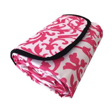 Eigia Batik Nylon Fleece fabric Waterproof Tikar Lipat - Pink