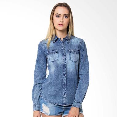 Aliska & Co Denim shirt Atasan Wanita