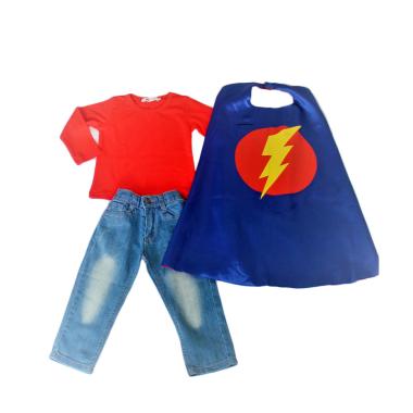 GBS 3 in 1 Flash Plus Cloak Setelan Pakaian Anak