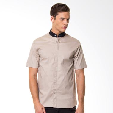 Efesu Kemeja Koko - Cream Black