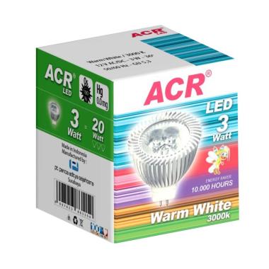 ACR LED 3W - 12V - 3000K - 6 PCS - Warm White Kuning