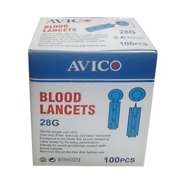 Exactive Avico Blood Lancet Blue
