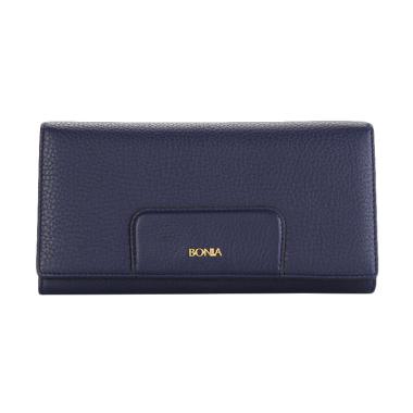 Bonia Milled Flap Purse Dompet Wanita - Blue