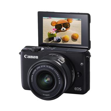 Canon EOS M10 Kit EF-M 15-45mm Kamera Mirrorless - Black