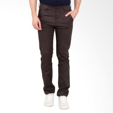 Allends Basic Chinos Celana Pria - Dark Coffe