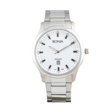 Bonia Rosso BNB10096-1352 Jam Tangan Pria - Silver White White-Silver