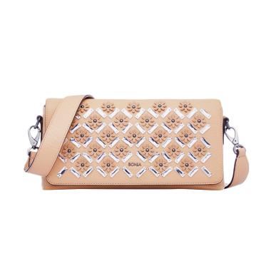 Bonia Junia Shoulder Bag Tas Wanita - Dark Beige