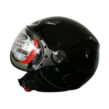 KYT Elsico Retro Helm Motor - Black M