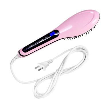 GRATIS ONGKIR Dcera Fast Hair Straightener Catok Sisir Pelurus Bonding Catokan Rambut # elona babybliss philips revlon panasonic sayota remington Light Pink/Black